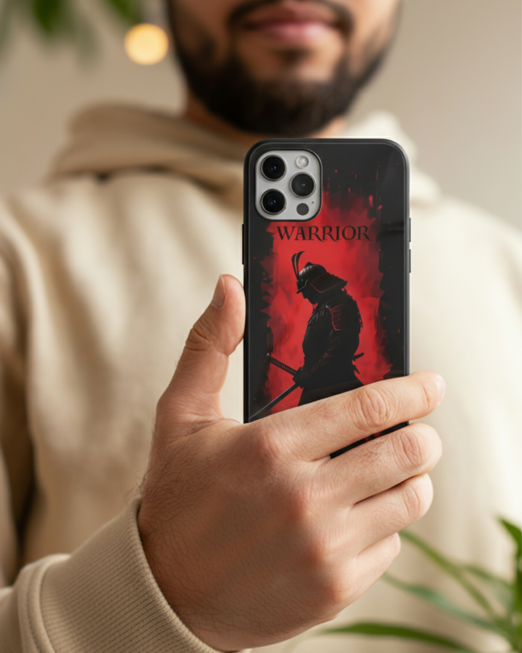 Crimson Shadow – iPhone Glass Case
